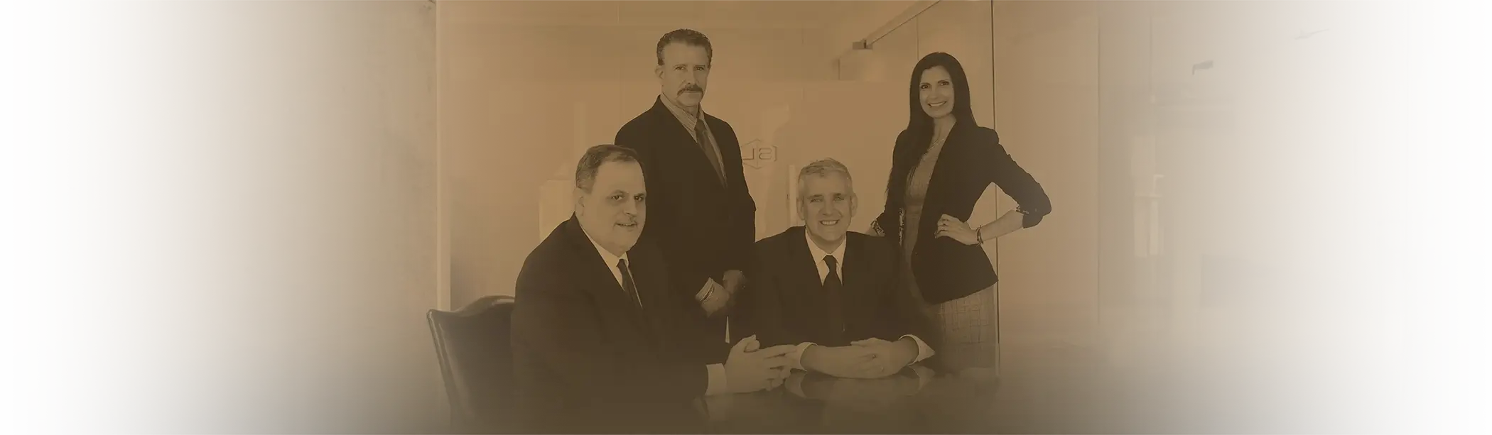 The Skiber Law team of attorneys in a conference room